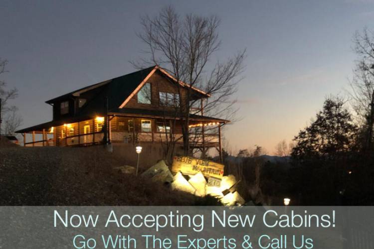 NOW ACCEPTING NEW CABINS