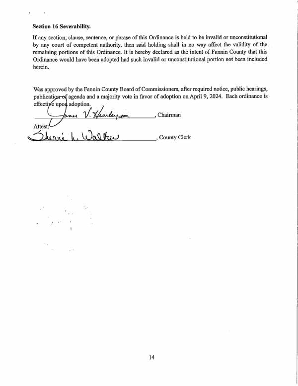 Union Conty Ordinance STVR (Vacation Rentals) 2024