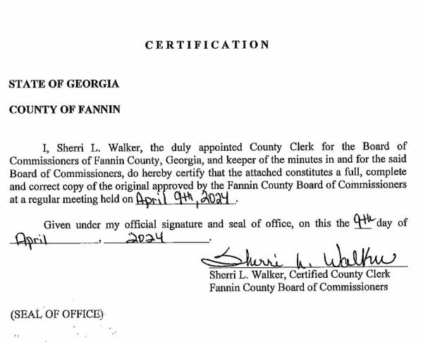 Union Conty Ordinance STVR (Vacation Rentals) 2024