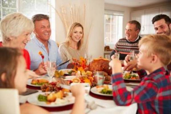 Multi Generation Family Eating Resturant